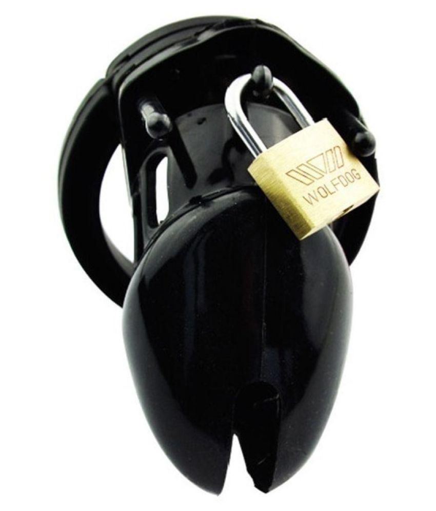 Chastity Cage Cock Ring - Black