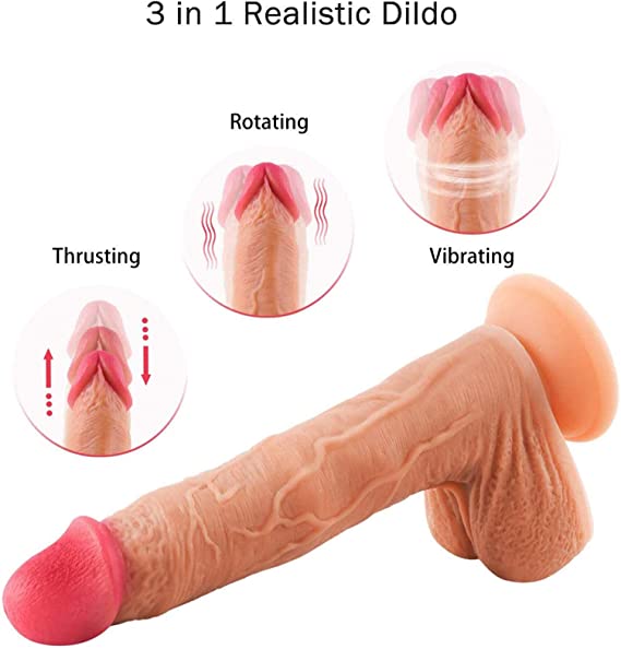 10 Inch 7 Speed Thrusting Dildo Vibrator Sex Toy for Women Sex Toys