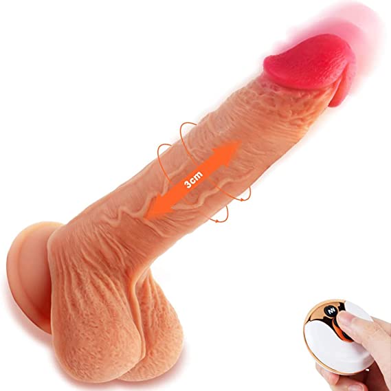 10 Inch 7 Speed Thrusting Dildo Vibrator Sex Toy for Women