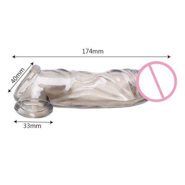 Crystal Clear Penis Extension For Enlargement - Sex Toys