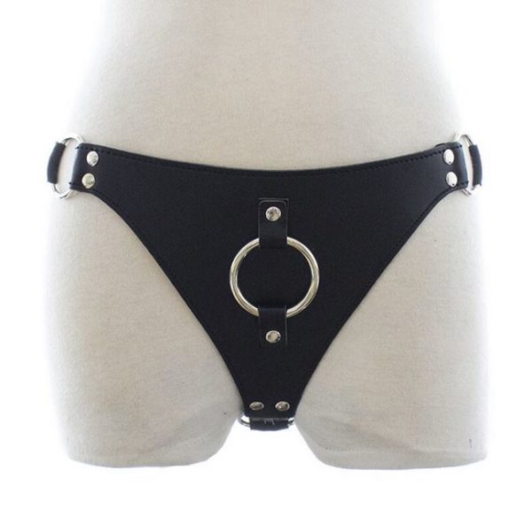 Leather Female Chastity Belt - Sex Toys