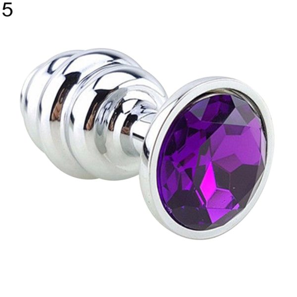Spiral Beads Stainless Steel Metal Butt Plug - sex Toys