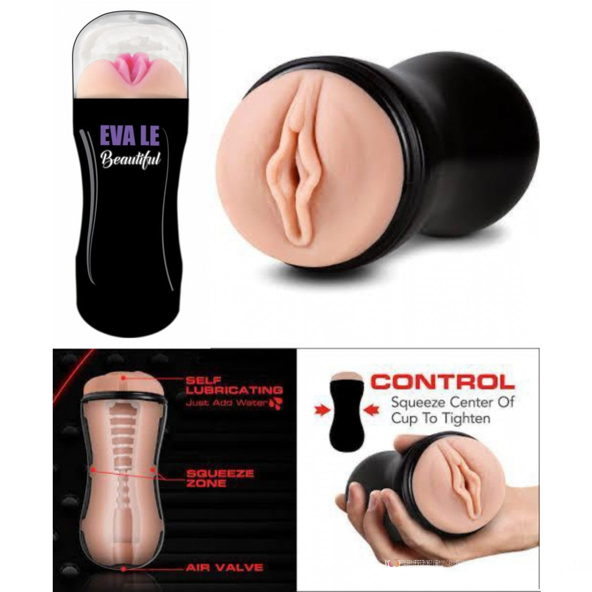 Eva Le Beautiful Masturbator Cup For Men - Sex Toys